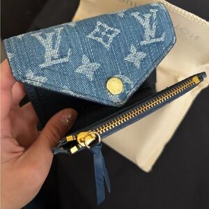 Stylish Fashion Denim Short TriFold Wallet